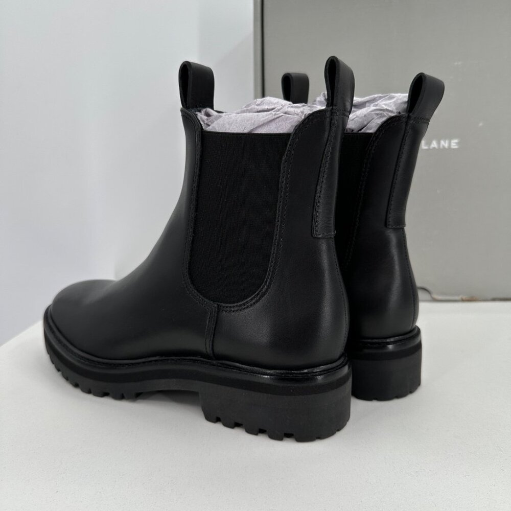 Everlane The Lug Chelsea Boot in Black sz 8.5 Women's Leather Ankle Chunky Sole - Picture 7 of 12